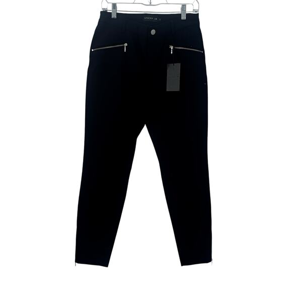 STOCKH LM Trousers Tina Pant Skinny Leg Pull On Casual Black Size 38 / 8 NWT - Picture 7 of 13